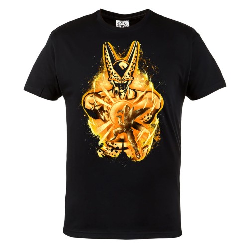 DRAGON BALL Z MĘSKA KOSZULKA Z NADRUKIEM DLA FANA MANGA ANIME CELL KOMÓRCZAK