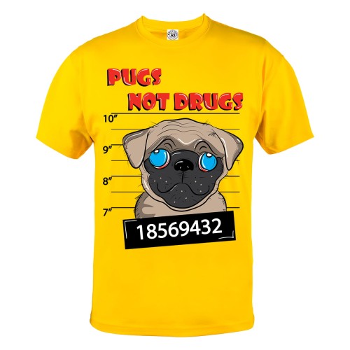 KOSZULKA ŚMIESZNE PUGS NOT DRUGS 6