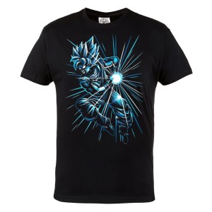 DRAGON BALL Z MĘSKA KOSZULKA Z NADRUKIEM DLA FANA MANGA ANIME GOKU KAMEHAMEHA