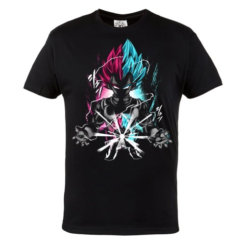 DRAGON BALL Z MĘSKA KOSZULKA Z NADRUKIEM DLA FANA MANGA ANIME GOKU VEGETA FUZJA 1