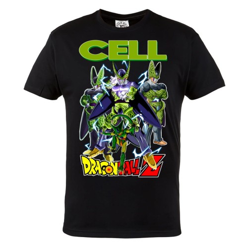 DRAGON BALL Z MĘSKA KOSZULKA Z NADRUKIEM DLA FANA MANGA ANIME CELL KOMÓRCZAK
