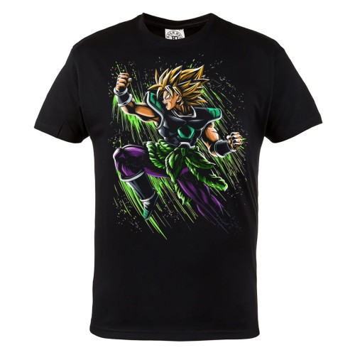 DRAGON BALL Z MĘSKA KOSZULKA Z NADRUKIEM DLA FANA MANGA ANIME BROLLY 1