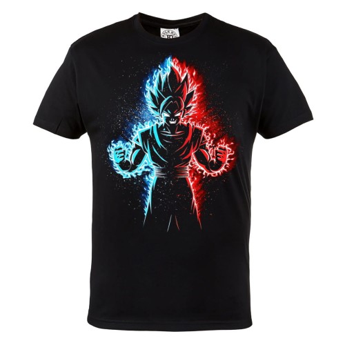 DRAGON BALL Z MĘSKA KOSZULKA Z NADRUKIEM DLA FANA MANGA ANIME SON GOKU SAIYANIN
