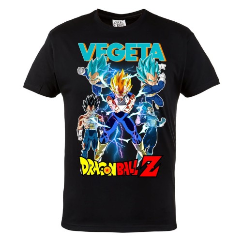 DRAGON BALL Z MĘSKA KOSZULKA Z NADRUKIEM DLA FANA MANGA ANIME VEGETA 1