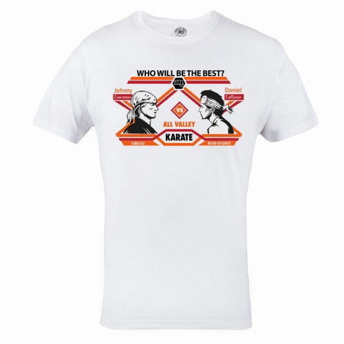 MĘSKA KOSZULKA Z NADRUKIEM SERIAL COBRA KAI KARATE KID WHO WILL BE BEST