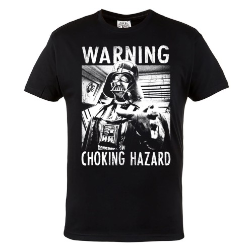 KOSZULKA STAR WARS GWIEZDNE WOJNY DARTH VADER WARNING CHOKING HAZARD