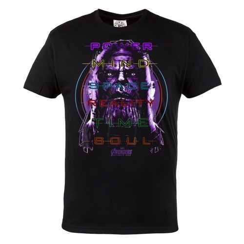 KOSZULKA FILMOWA MAVEL AVENGERS INFINITY WAR WOJNA BEZ GRANIC THANOS POWER MIND SPACE REALITY TIME SOUL