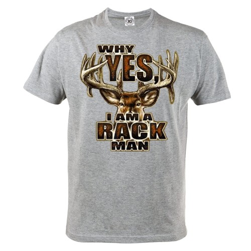 KOSZULKA DLA MYŚLIWEGO MYŚLIWY JELEŃ RACK MAN