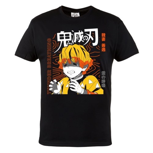 KOSZULKA ANIME DEMON SLAYER SHONEN MANGA THUNDER BREATHING 1