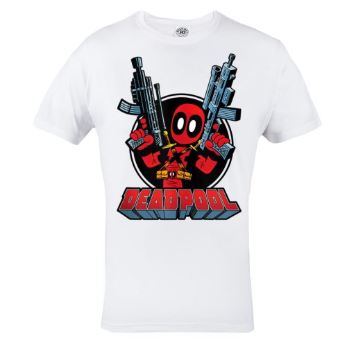 KOSZULKA MĘSKA FILMOWA DEADPOOL PISTOLETY MARVEL DLA FANA