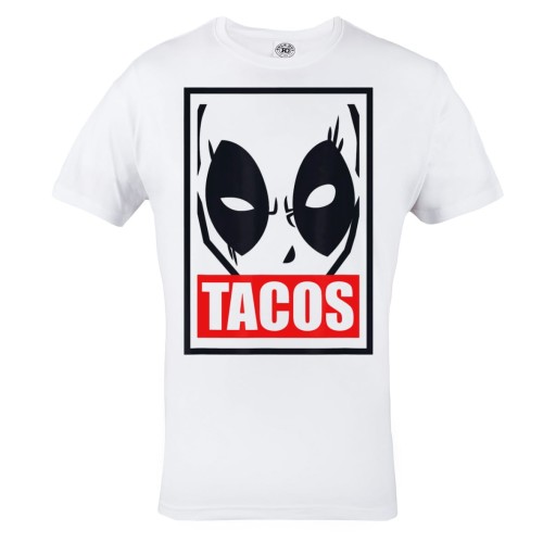 KOSZULKA MĘSKA FILMOWA MARVEL DLA FANA DEADPOOL TACOS