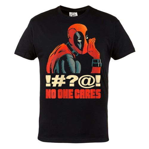 KOSZULKA MĘSKA FILMOWA MARVEL DLA FANA DEADPOOL NO ONE CARES 1