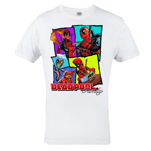 KOSZULKA MĘSKA FILMOWA MARVEL DLA FANA DEADPOOL FAMILY