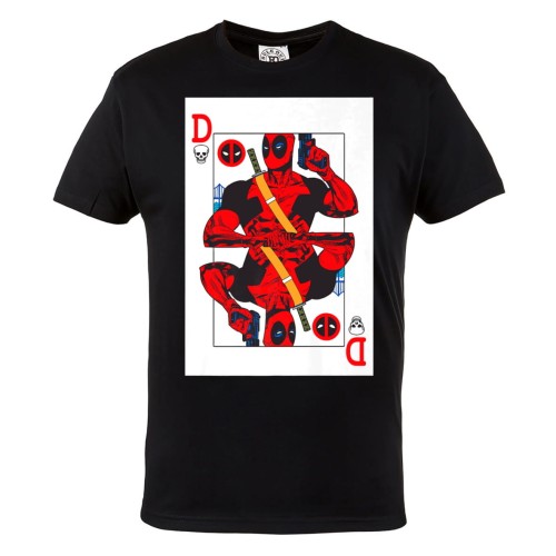 KOSZULKA MĘSKA FILMOWA DEADPOOL MARVEL DLA FANA KARTA ŚMIERCI