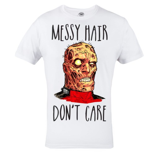 KOSZULKA MĘSKA FILMOWA DEADPOOL MARVEL DLA FANA MESSY HAIR DON'T CARE