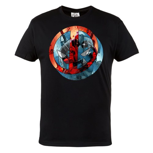 KOSZULKA MĘSKA FILMOWA DEADPOOL MARVEL DLA FANA BOHATER SYMBOL