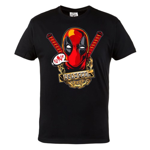 KOSZULKA MĘSKA FILMOWA MARVEL DLA FANA DEADPOOL Z ŁAŃCUCHEM 1