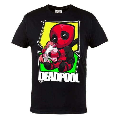 KOSZULKA MĘSKA FILMOWA MARVEL DLA FANA BABY DEADPOOL I JEDNOROŻEC UNICORN 1