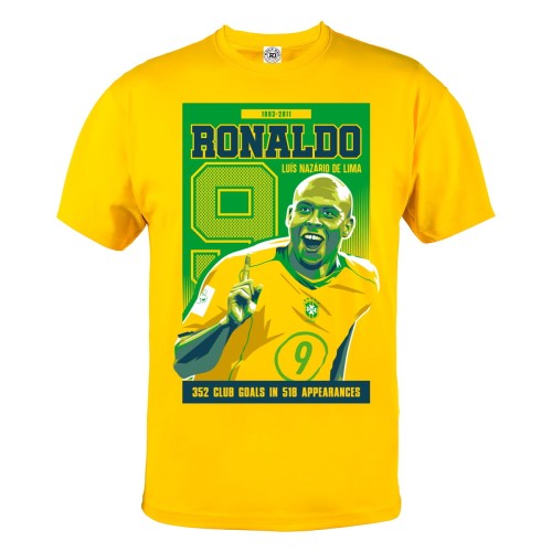 KOSZULKA PIŁKA NOŻNA PIŁKARZ RONALDO LUIS NAZARIO DE LIMA BRAZYLIA 1