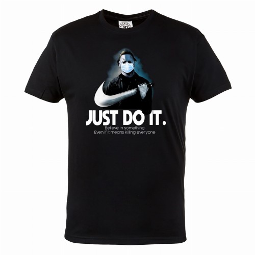 KOSZULKA MĘSKA HALOWEEN HORROR JUST DO IT MICHAEL MYERS