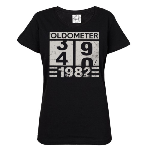 DAMSKA KOSZULKA URODZINOWA NA 40 URODZINY 1982 OLDOMETER 1
