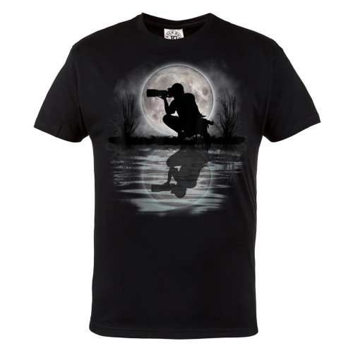 KOSZULKA DLA FOTOGRAFA FOTOGRAFIA APARAT FOTOGRAFICZNY KSIĘŻYC ODBICIE 1