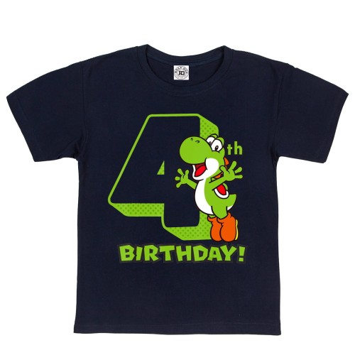 DZIECIĘCA KOSZULKA PREZENT NA 4 URODZINY WESOŁY DINOZAUR 4TH BIRTHDAY 1