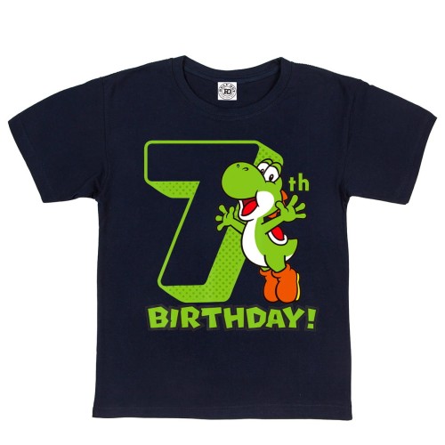 DZIECIĘCA KOSZULKA PREZENT NA 7 URODZINY WESOŁY DINOZAUR 7TH BIRTHDAY
