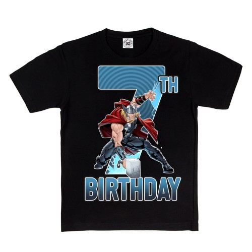 DZIECIĘCA KOSZULKA PREZENT NA 7 URODZINY MARVEL COMICS THOR