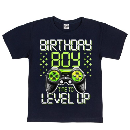 DZIECIĘCA KOSZULKA PREZENT NA URODZINY DLA GRACZA VIDEO GAMER BIRTHDAY BOY LEVEL UP 1