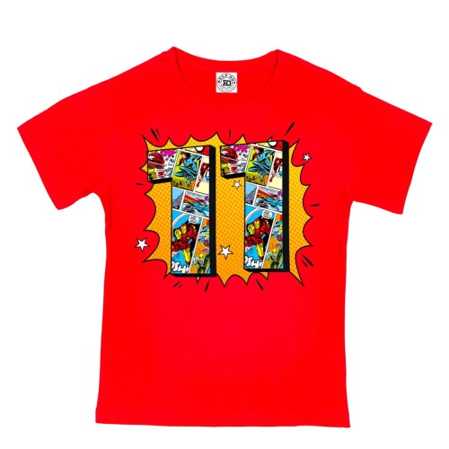 DZIECIĘCA KOSZULKA PREZENT NA 11 URODZINY MARVEL COMICS BOHATEROWIE