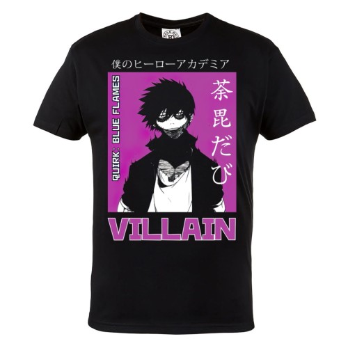 KOSZULKA ANIME MY HERO ACADEMIA AKADEMIA BOHATERÓW SHONEN MANGA VILLAIN BLUE FLAMES