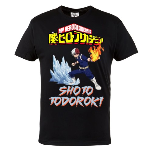 KOSZULKA ANIME MY HERO ACADEMIA AKADEMIA BOHATERÓW SHONEN MANGA SHOTO TODOROKI LÓD I OGIEŃ