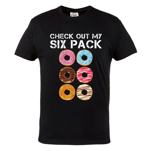 KOSZULKA NA SIŁOWNIĘ CHECK OUT MY SIXPACK PĄCZKI DONUTY 1