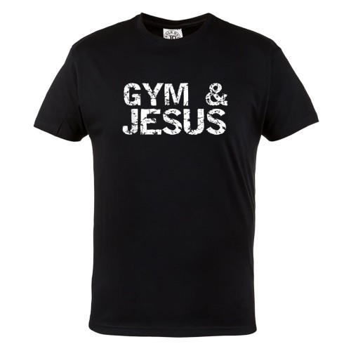 KOSZULKA NA SIŁOWNIĘ GYM & JESUS WIARA SIŁOWNIA 1