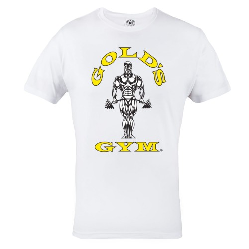 KOSZULKA NA SIŁOWNIĘ GOLD'S GYM PODNOSZENIE CIĘŻARÓW SZTANGA 1