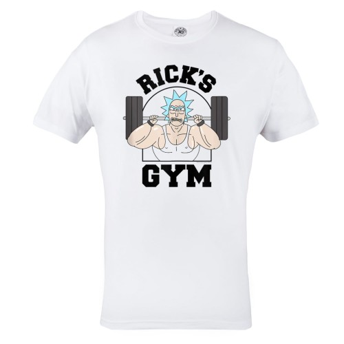 KOSZULKA NA SIŁOWNIĘ RICK'S GYM TRENING SZTANGA RICK & MORTY