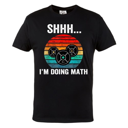 KOSZULKA NA SIŁOWNIĘ MATEMATYKA CIĘŻARY SHH I'M DOING MATH 1
