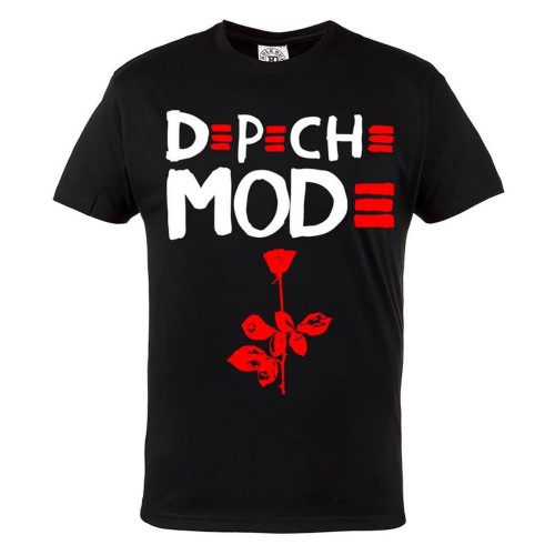 KOSZULKA MUZYCZNA DEPECHE MODE MUZYKA ELEKTRONICZNA ROCK RÓŻA 1
