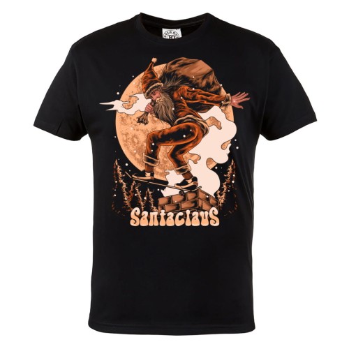 KOSZULKA ŚWIĄTECZNA NA ŚWIĘTA BOŻE NARODZENIE ŚWIĘTY MIKOŁAJ NA DESCE SANTACLAUS
