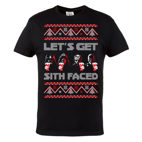 KOSZULKA ŚWIĄTECZNA NA ŚWIĘTA BOŻE NARODZENIE LET'S GET SITH FACED STAR WARS GWIEZDNE WOJNY