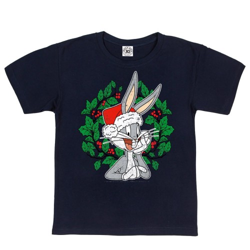 DZIECIĘCA KOSZULKA ŚWIĄTECZNA NA ŚWIĘTA BOŻE NARODZENIE BAJKOWA LOONEY TUNES KRÓLIK BUGS 1