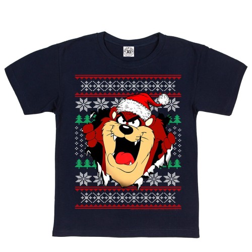 DZIECIĘCA KOSZULKA ŚWIĄTECZNA NA ŚWIĘTA BOŻE NARODZENIE BAJKOWA LOONEY TUNES DIABEŁ TASMAŃSKI