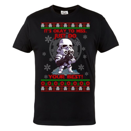 MĘSKA PIŻAMA ŚWIĄTECZNA PREZENT BOŻE NARODZENIE STAR WARS GWIEZDNE WOJNY SZTURMOWIEC STORMTROOPER IT'S OK TO MISS 2