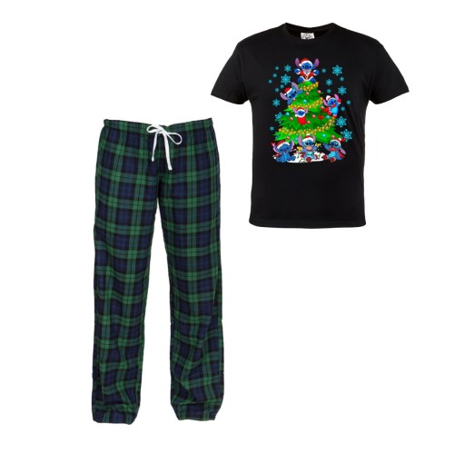 MĘSKA PIŻAMA ŚWIĄTECZNA PREZENT BOŻE NARODZENIE CHOINKA LILO I STICH 1