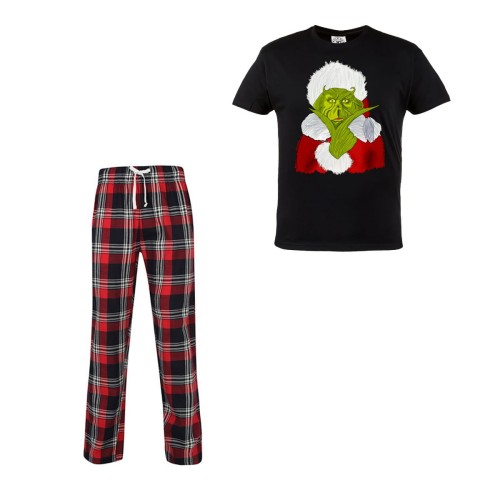 MĘSKA PIŻAMA ŚWIĄTECZNA PREZENT BOŻE NARODZENIE GRINCH MIKOŁAJ 1