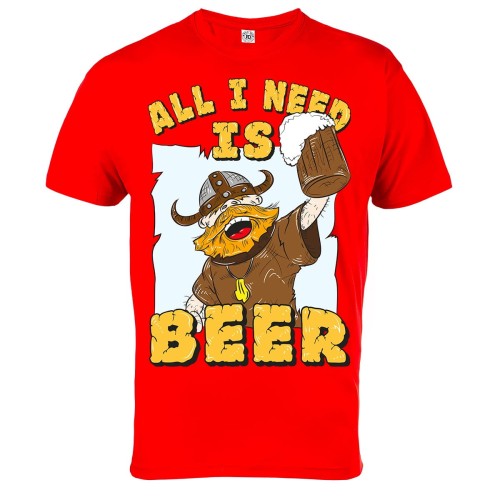 KOSZULKA ŚMIESZNE ALL I NEED IS BEER 7