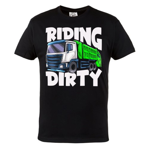 KOSZULKA DLA KIEROWCY CIĘŻARÓWKI ŚMIECIARKA RIDING DIRTY 1