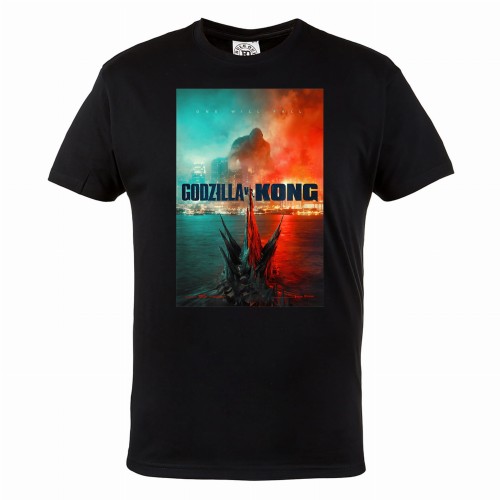 KOSZULKA FILMOWA ONE WILL FALL GODZILLA VS KONG PLAKAT 1