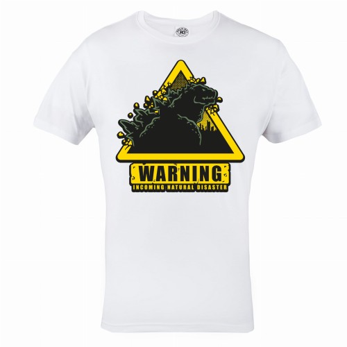 KOSZULKA FILMOWA ONE WILL FALL GODZILLA WARNING INCOMING NATURAL DISASTER 1